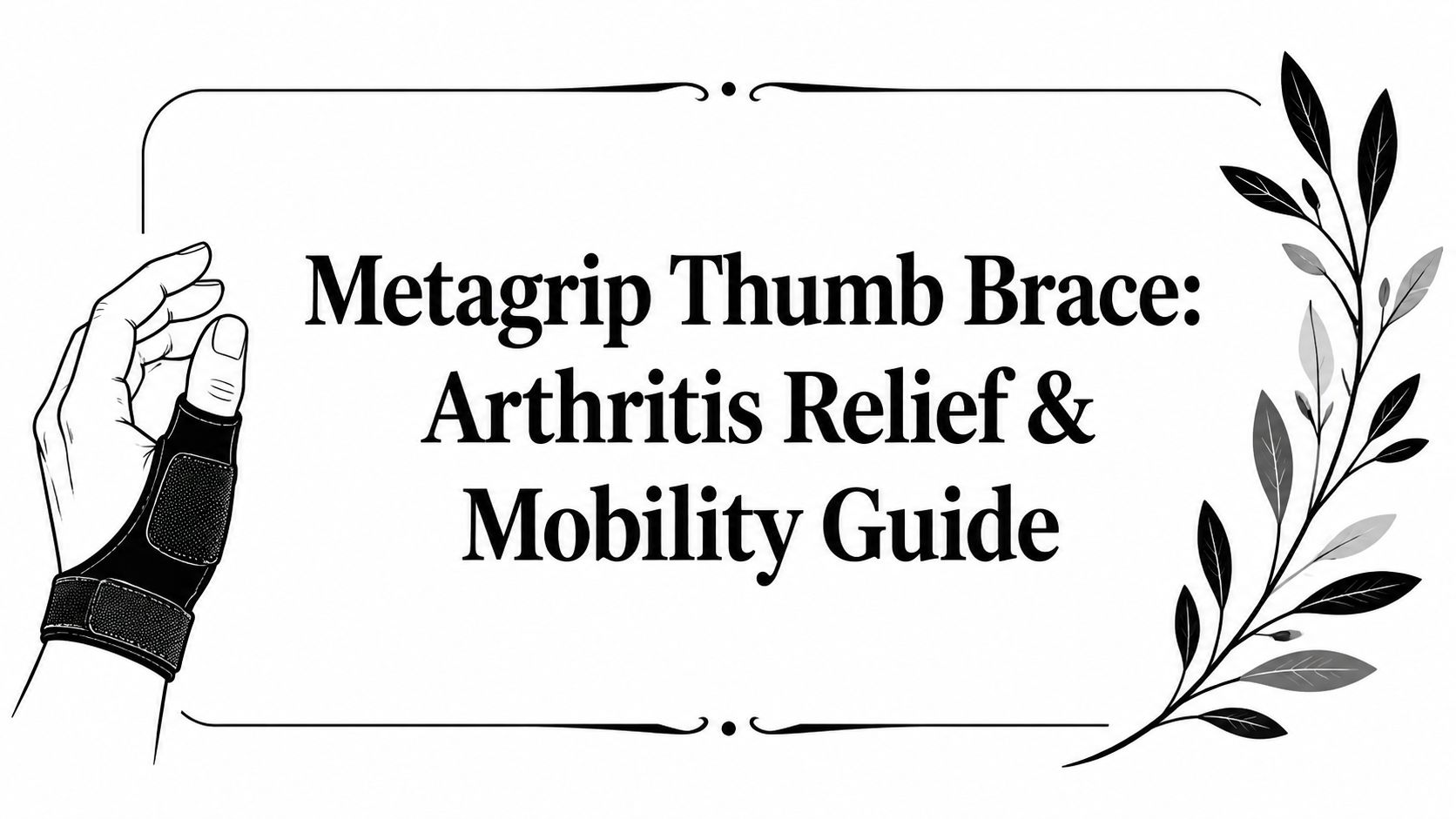 Metagrip Thumb Brace: Arthritis Relief & Mobility Guide