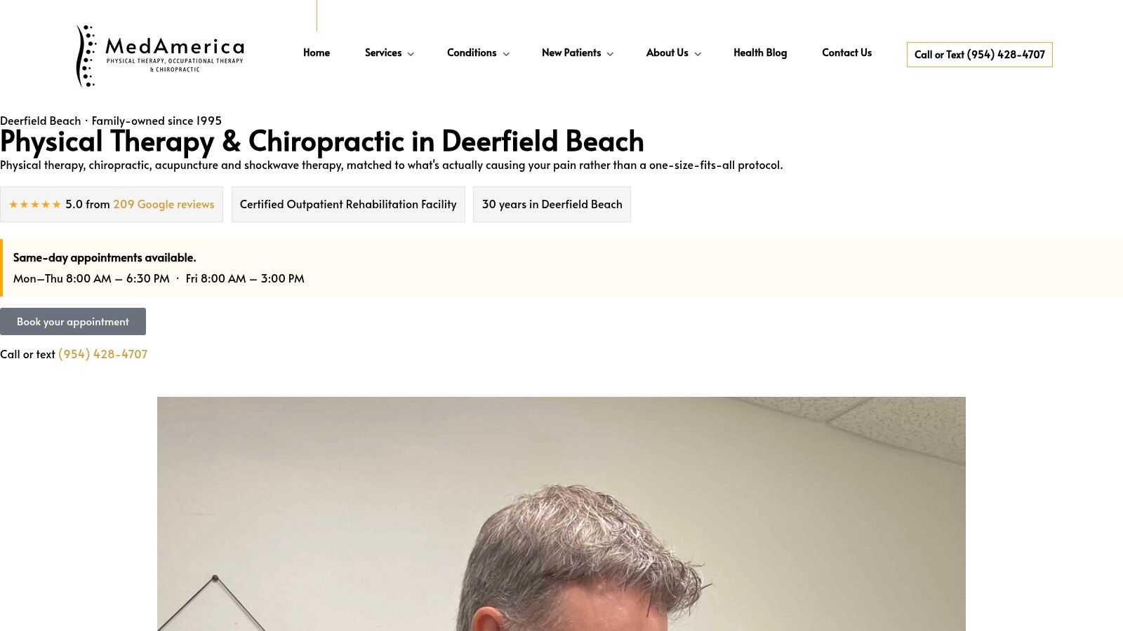 Screenshot from https://www.medamericarehab.com