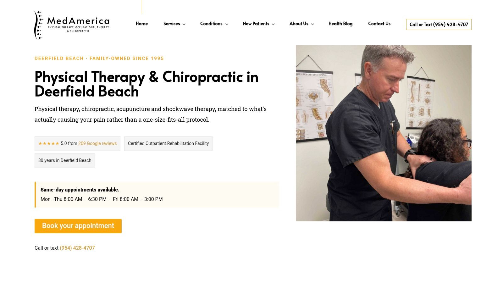 Screenshot from https://www.medamericarehab.com